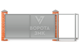 Ворота откатные под ключ 1980×2100 ЗМК-7519