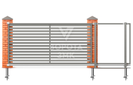 Раздвижные ворота Hormann 3500×2500 ЗМК-6930