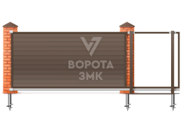 Ворота откатные с электроприводом Дорхан 2000×2100 ЗМК-6913