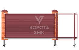 Ворота откатные 2600×1800 Дорхан ЗМК-6885