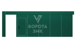 Противопожарные ворота сдвижные 4500×2000 ЗМК-4681