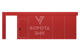 Ворота противопожарные откатные Дорхан 3500×3000 ЗМК-4691