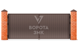 Оцинкованные ворота 3000×2750 ЗМК-5440