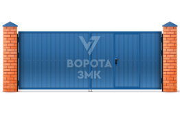 Оцинкованные ворота 3000×2000 ЗМК-5458