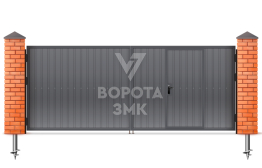 Оцинкованные ворота 1750×2000 ЗМК-5444