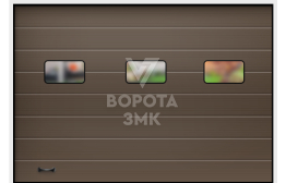 Секционные гаражные ворота Алютех 3000×2125 ЗМК-2893